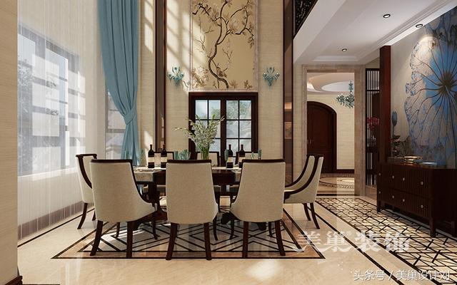 鄭州別墅會所設計500新中式裝修 一看都是女主人選擇的效果圖！