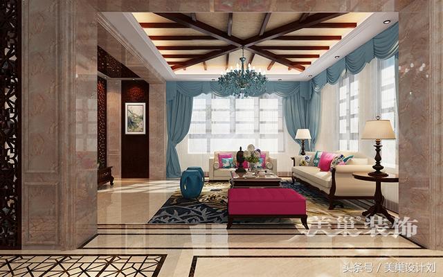 鄭州別墅會所設計500新中式裝修 一看都是女主人選擇的效果圖！