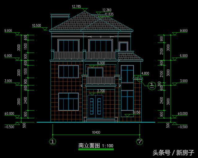 90%人會(huì)喜歡、10.40×13.7米帶閣樓、帶車(chē)庫(kù)自建別墅
