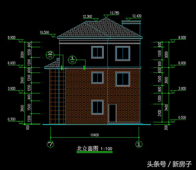 90%人會(huì)喜歡、10.40×13.7米帶閣樓、帶車(chē)庫(kù)自建別墅