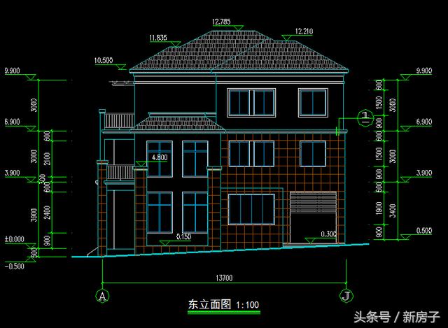 90%人會(huì)喜歡、10.40×13.7米帶閣樓、帶車(chē)庫(kù)自建別墅