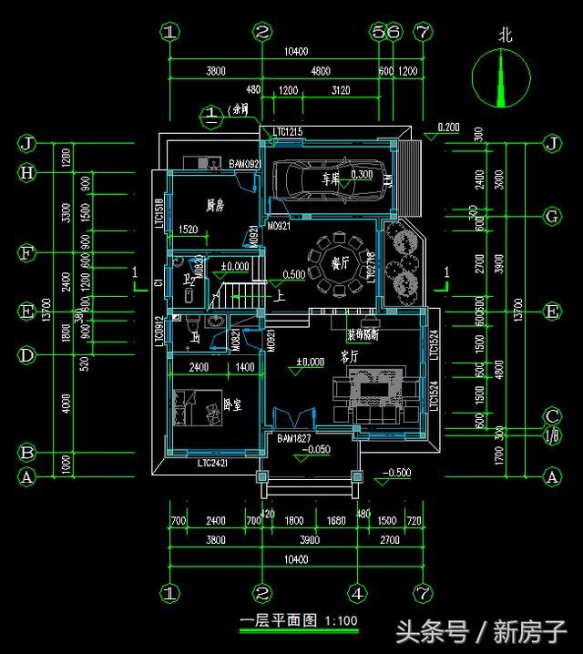 90%人會(huì)喜歡、10.40×13.7米帶閣樓、帶車(chē)庫(kù)自建別墅