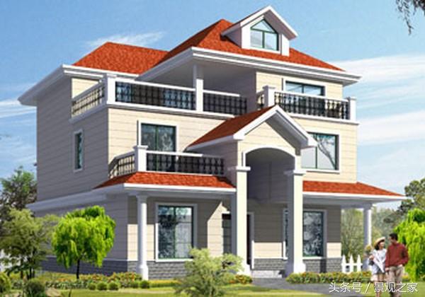 三層自建房設計圖紙含效果圖，新農(nóng)村別墅樣式！