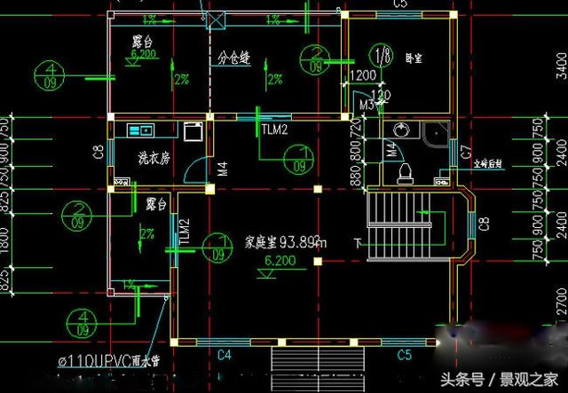 三層自建房設計圖紙含效果圖，新農(nóng)村別墅樣式！