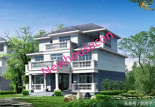 12.44×9.54三層別墅施工圖、效果圖！