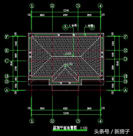 12.44×9.54三層別墅施工圖、效果圖！