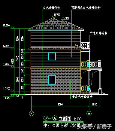 12.44×9.54三層別墅施工圖、效果圖！