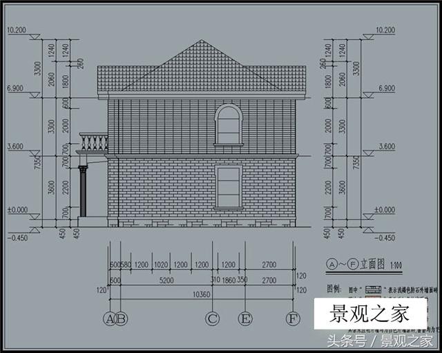 160平農村二層別墅設計施工圖紙（含效果圖）