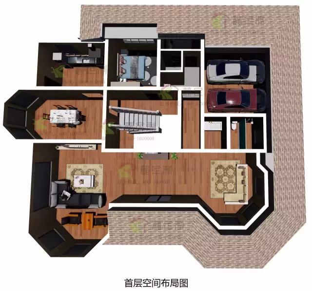 造價40萬，8室4廳高格調自建別墅圖紙免費分享