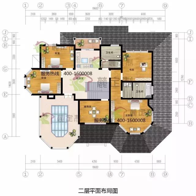 造價40萬，8室4廳高格調自建別墅圖紙免費分享