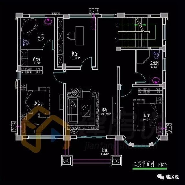 鄉村明星別墅！一款男女老少都喜愛的農村別墅戶型