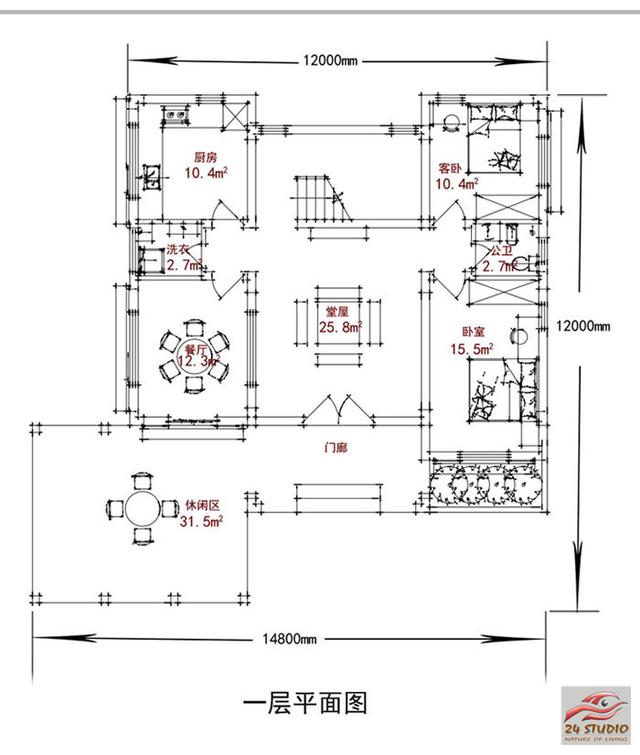 帶花園三層現代風格別墅——24建筑設計案例