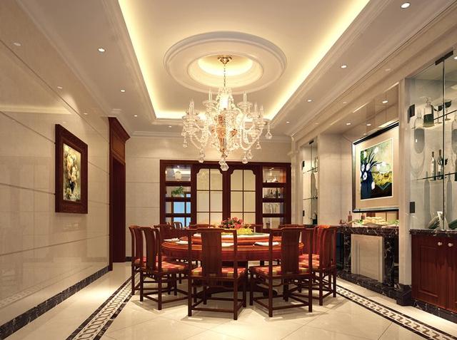 980平米別墅室內中歐混搭風格設計效果圖