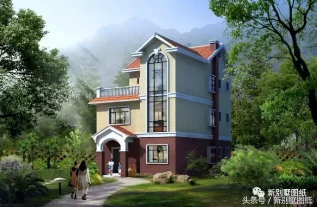 5套農(nóng)村實用小別墅戶型，二三層都有，附各套平面圖