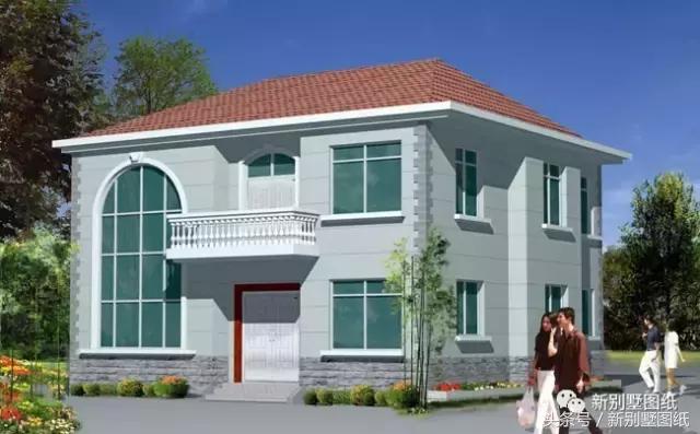 5套農(nóng)村實用小別墅戶型，二三層都有，附各套平面圖