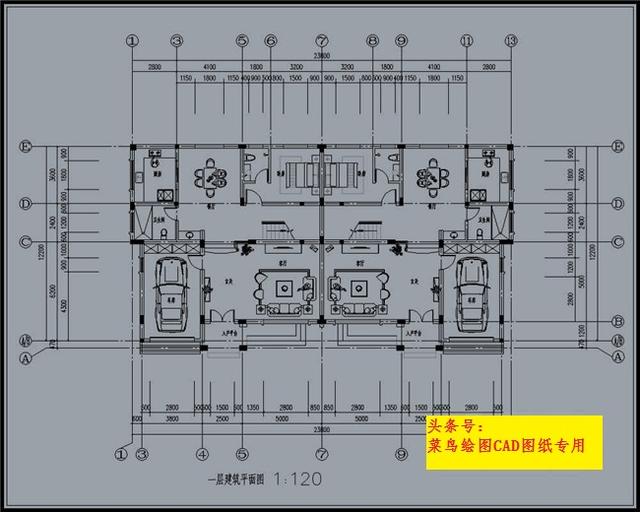 39萬(wàn)建雙拼（單戶）別墅，2套造型方案、高檔大氣帶車庫(kù)大露臺(tái)