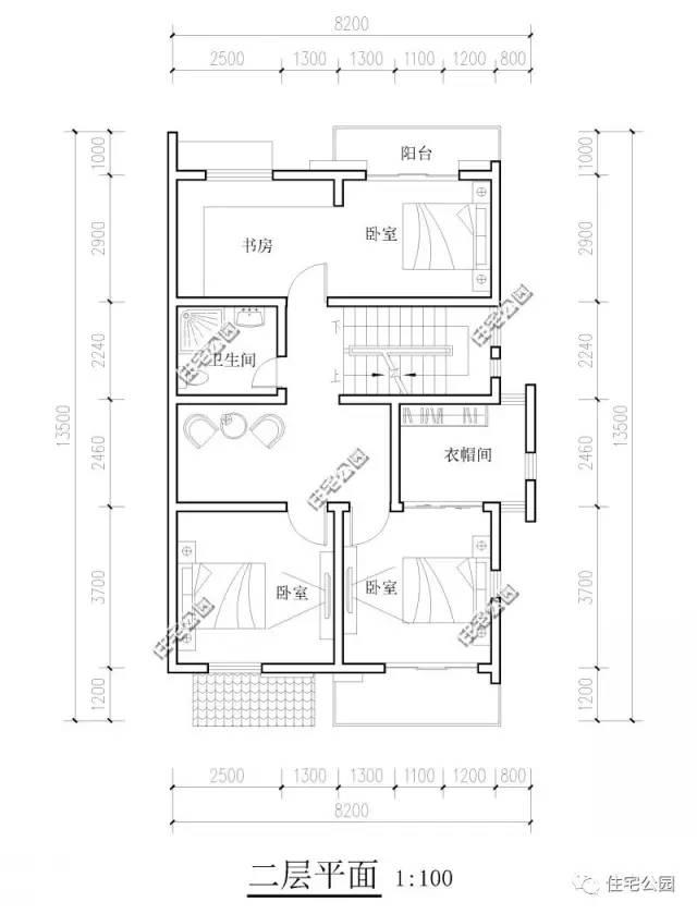 20萬自建3層徽派別墅，帶露臺小院，含平面圖！