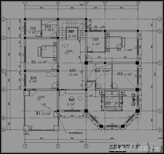 176平方新農村別墅設計圖，農村自建房推薦
