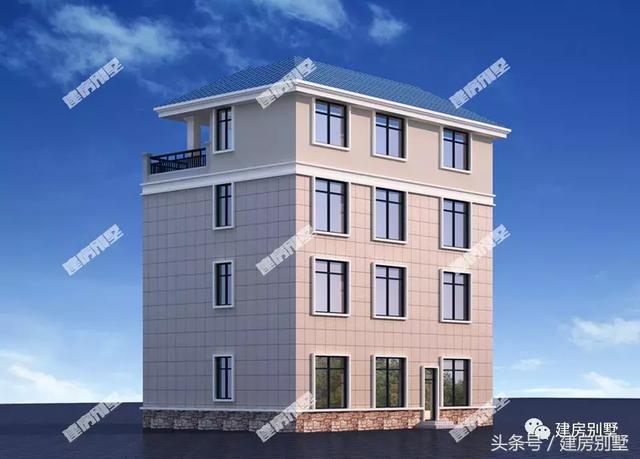 四層帶大露臺的別墅設計圖，戶型通透，令人羨慕的住宅樓