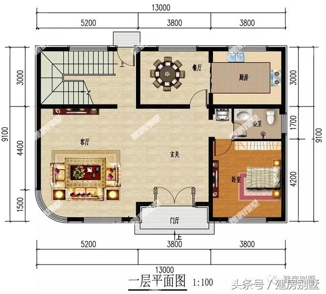 四層帶大露臺的別墅設計圖，戶型通透，令人羨慕的住宅樓