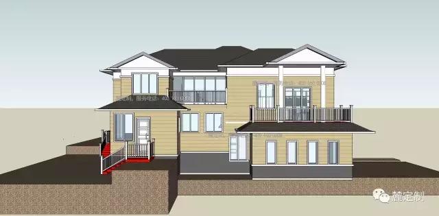 自建338平米現代風格經典鄉村別墅全套圖紙