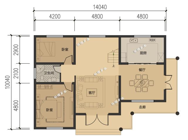 二層木屋別墅設計案例分享，親近大自然！