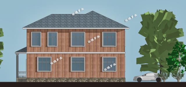 二層木屋別墅設計案例分享，親近大自然！