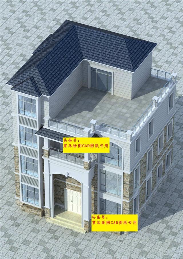 45萬建4層別墅！框架結構（樁基），帶夾層客廳、玄關、娛樂室