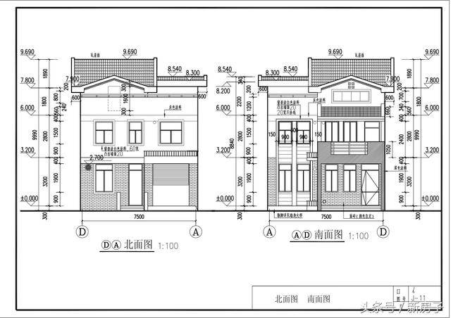 三層別墅全套圖、喜歡的拿去