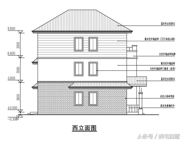 11X12 實用型小別墅，布局合理，5個臥室，雙露臺