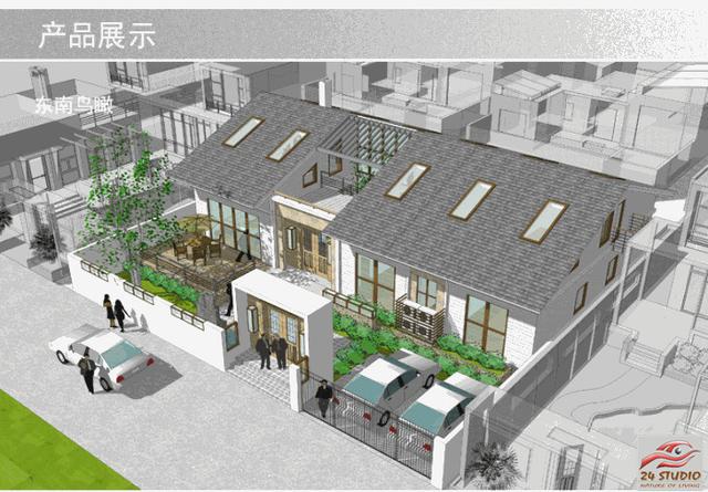 內(nèi)有天井上有天窗的二層別墅——24建筑設(shè)計(jì)案例