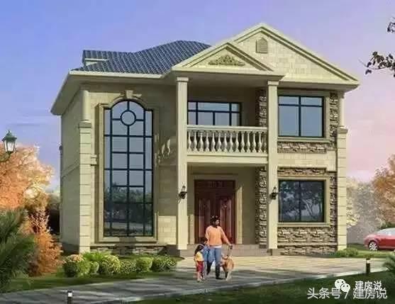 二層坡屋頂自建別墅，90%的人把收藏它