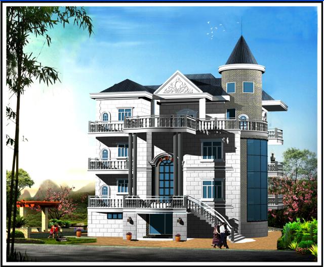 2026年最新三層帶閣樓地下室復古獨棟別墅設計圖