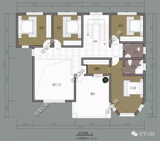 15X12米農(nóng)村2層別墅，實(shí)用戶型適合三代人，26萬(wàn)蓋好！