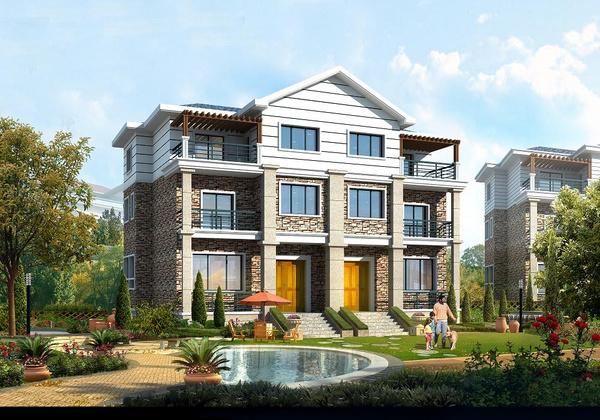 16套雙拼別墅合集，家有二胎這樣建別墅更實(shí)在哦