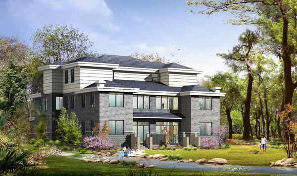 16套雙拼別墅合集，家有二胎這樣建別墅更實(shí)在哦