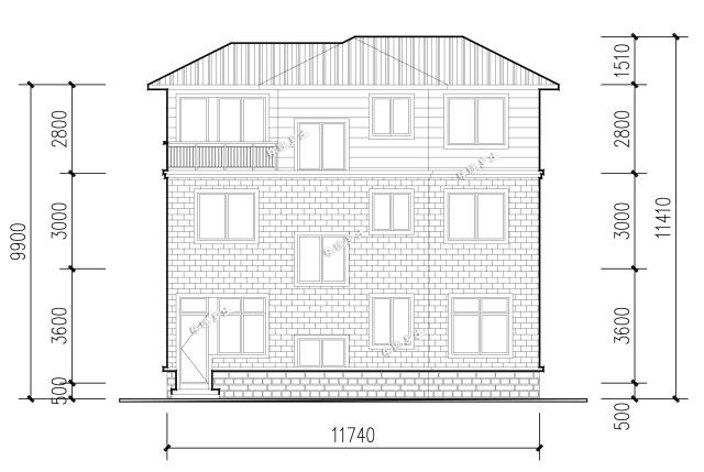 12x10米三層簡歐別墅，樸實(shí)的農(nóng)村住房設(shè)計(jì)
