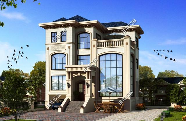 三套歐式別墅自建房戶型，含預算