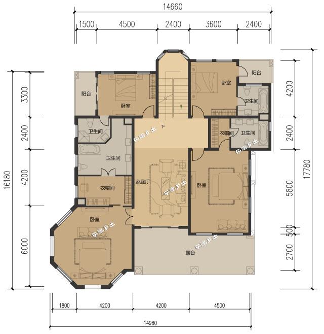 16x17米二層歐式風(fēng)格別墅設(shè)計(jì)
