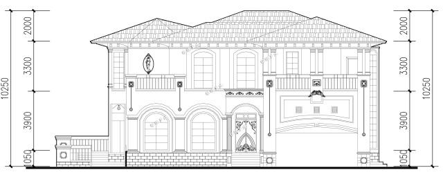 16x17米二層歐式風(fēng)格別墅設(shè)計(jì)