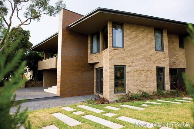 色彩如何定義建筑，人造文化磚設計案例連載（八）平層別墅