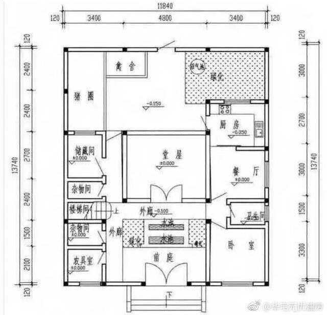 三套簡單施工的農村別墅圖，錢包不富裕照樣蓋新房