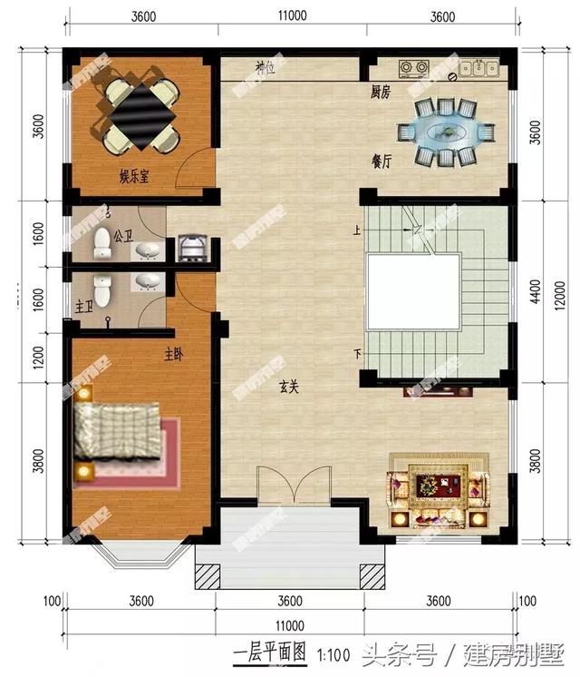 帶飄窗和大露臺的三層簡約別墅圖，這么好的房子讓你無可挑剔