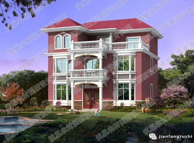 三層全套Cad別墅施工圖現(xiàn)代時(shí)尚四面開(kāi)窗 3廳11室5衛(wèi)15×13帶多功能房棋牌室