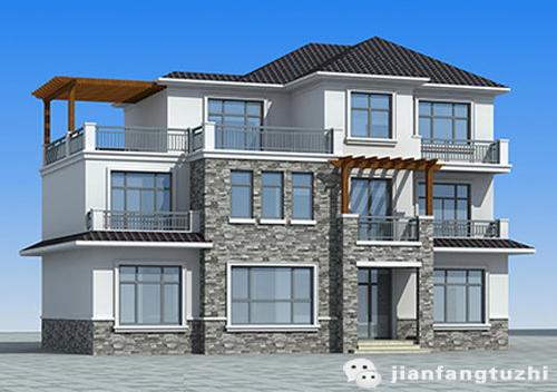 多功能別墅施工圖 全套45萬17×11三層2廳8室7衛帶多儲藏室套間多陽臺 夢想中的房子