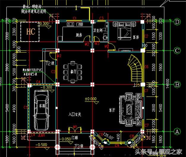 三層農(nóng)村別墅設(shè)計(jì)圖效果圖 完整自建房圖紙