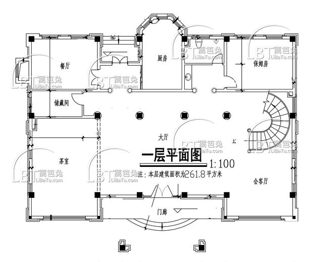 村長家的豪華歐式別墅，和鄰居家的土別墅真是沒法比！圖紙齊全！
