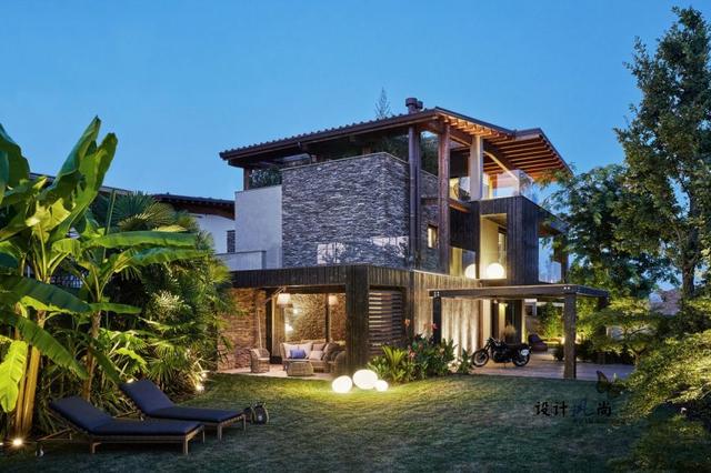 意大利石頭與木頭結合的鄉村別墅