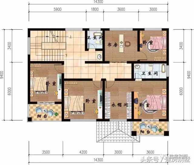 3棟二層農村別墅戶型圖，別墅漂亮圖紙詳細，誰看了都會贊不絕口