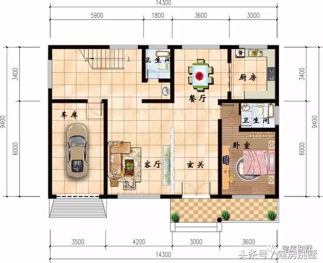 3棟二層農村別墅戶型圖，別墅漂亮圖紙詳細，誰看了都會贊不絕口